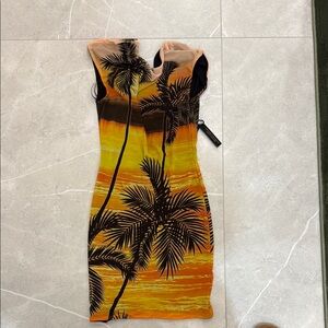 Tropical Sunset Dress